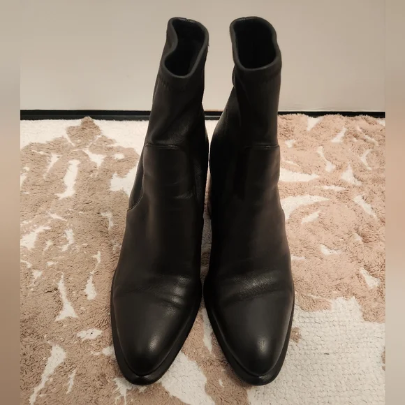 Alexander Wang Anna Stretch Bootie Boots Black Size 37 - Picture 6 of 14